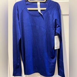 LULULEMON NWT AUTHENTIC SWIFTLY TECH LONG SLEEVES LARKSPUR COLOR 2.0 *HIP SHIRT
